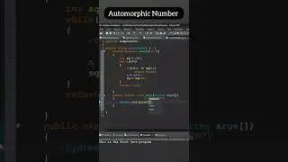 java program to check Atomorphic number  