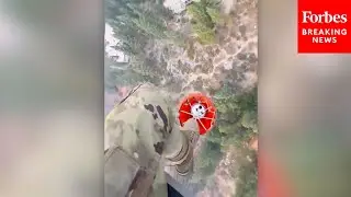 MUST WATCH: Nevada National Guard Helicopter Conducts Water Drop On Davis Fire From Helicopter