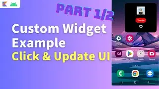 android custom widget | android custom widgets | android custom widget example | kotlin widget | 1
