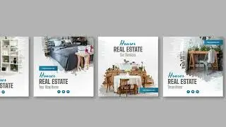 Real Estate Post Mockup In Photoshop | Social Media Post Design