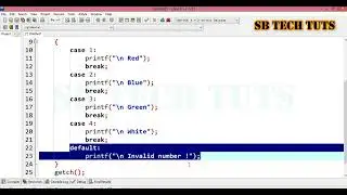 Switch Statement in C-Language (Practical) | Switch Case | C-Language | Telugu