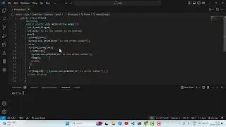 Prime Number Program using Method in Java #javaprogramming #java
