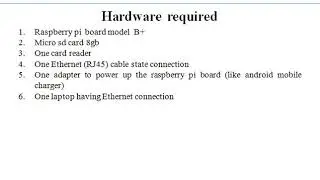 Hardware and Software Requirements for Raspberry Pi Projects