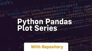 python pandas plot series