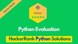 HackerRank Python Evaluation problem solution in Python | Python solutions | Programmingoneonone