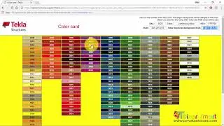 COLOR CARD TEKLA (how to Change tekla background)