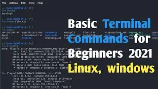 Basic terminal commands for Beginners Linux, windows 2021