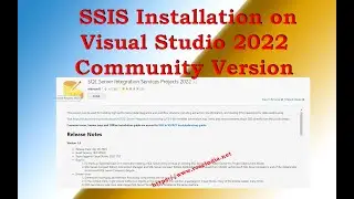 SSIS Installation on Visual Studio 2022 Community Version