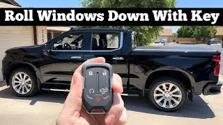 2019 - 2022 Chevy Silverado Hidden Key Fob Features - How To Roll Windows Down With Chevrolet Remote