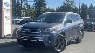 2019 Toyota Highlander Limited Heated/Cooled Front Seats Moonroof + Review | Island Ford