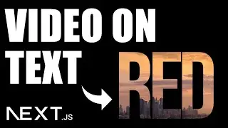 Put Videos Inside Text with React Next js