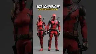 Size Comparison: Hot Toys Marvel Studios Deadpool Wolverine - Ladypool 