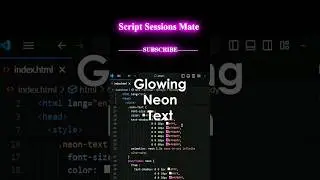 Amazing Glowing Neon Text Effects | Html Css animation 