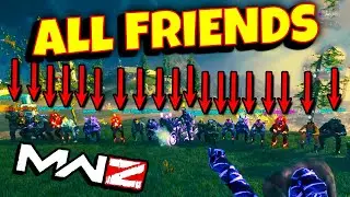 WORLD'S FIRST Full Lobby RED WORM Boss Fight (ALL PLAYERS WERE FRIENDS TOO) - Modern Warfare Zombies