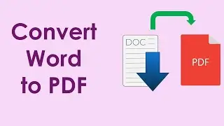 How to change word to pdf