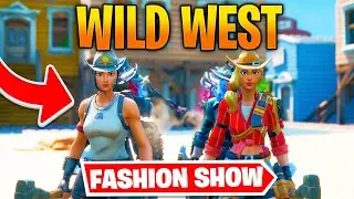 *WILD WEST* Fortnite Fashion Show! FIRE Skin Competition! Best DRIP & COMBO WINS!