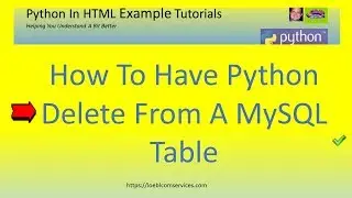 How To Have Python Delete From MySQL Table