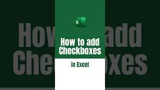 How to add Checkboxes in Excel