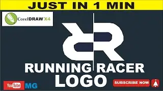 Letter Double R logo design in Corel Draw || Double R Logo || R+R Logo in CorelDRAW