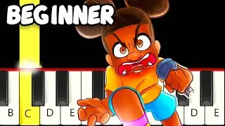 Don't Listen - Amanda The Adventurer - Fast and Slow (Easy) Piano Tutorial - Beginner