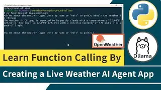 Learn Ollama Function Calling By Building A Live Weather AI Agent In Python