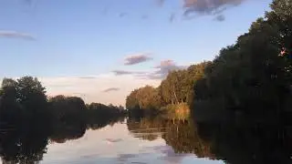 Timelaps Spree, Berlin, Deutschland