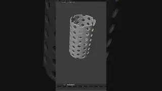 Blender как сделать цилиндр с отверстиями #blender