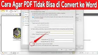 cara agar pdf tidak bisa di convert ke word