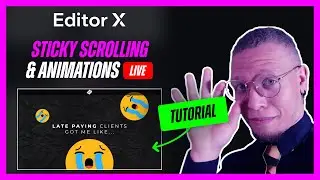 Editor X Tutorial | Sticky Scrolling Animations | Daily Design Challenge