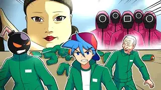 어몽어스 오징어 게임 Squid Game | Red Light Green Light - Friday Night Funkin Animations by FERA