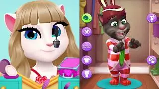 My Talking Angela 2 and My Tom 2 on the Beach