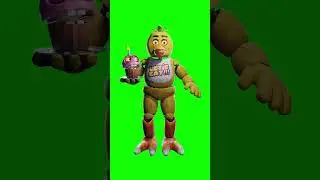 Movie Design Chica FNaF Workshop Animation | Green Screen