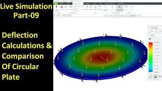 #09 Creo Live Simulation- Deflection Calculations & Comparison Of Circular Plate