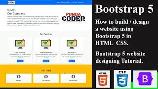 How to build/design a website using Bootstrap 5 in html css | Bootstrap 5 Website Design Tutorial