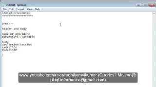 PL/SQL: Stored Procedures Part-1