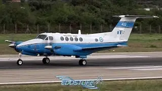 Hellenic Army - Beechcraft King Air B200 - Close-up Takeoff from Split Airport LDSP/SPU