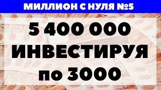 МИЛЛИОН с НУЛЯ №5: Покупка ETF. Как заработать МИЛЛИОНЫ РУБЛЕЙ с маленькой зарплатой?