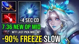 NEW OP MID CM 90% AoE Freeze Field Slow Unlimited Ice Explosion 4 Second Skill Spam Cooldown Dota 2