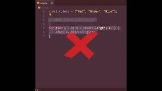 JavaScript tip: For Loops Shorthand | #shorts