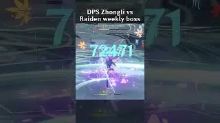 DPS ZHONGLI VS RAIDEN WEEKLY BOSS