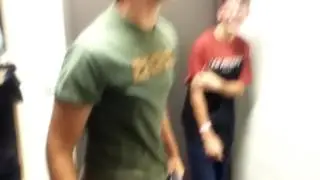 Weird white kid reacts to backpack