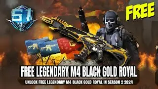 *CONFIRM FREE* 🤯 How to Get /Unlock Permanent Free Legendary M4 Black Gold Royal Season 2 Codm 2024