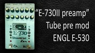 DIY StompBox-2.15 E-730 II tube preamp. 6Н2П vs 12AX7.