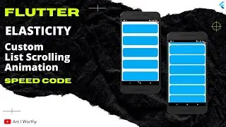 Fluid like Custom List Scrolling Animation | Elasticity | Flutter tricks | Speed Code | Slimy