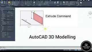 AutoCAD 3D Extrude Command  | Complete Tutorial In-Depth 