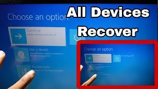 All Devices Choose an Option Continue Exit and continue to Windows 10 Turn off Your PC 