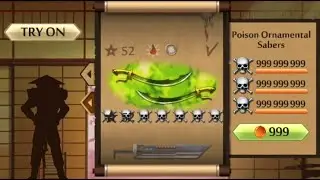 Shadow Fight 2 The Most Powerful Poison Ornamental Sabers