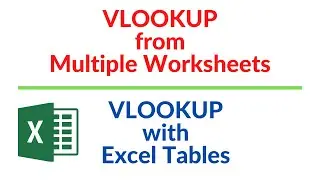 VLOOKUP from different sheets [VLOOKUP with Excel Tables]