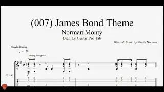 (007) James Bond Theme - Guitar TAB