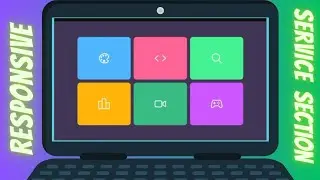 Responsive Services Section using Html & CSS #css #html